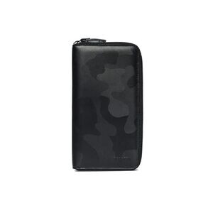 Beretta Black Camo Leather Zipped Pouch Travel Wallet Bifold New in Box